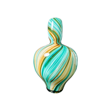 Best Quality Custom Glass Vases - Modern Round Dry Flower Vase & Colorful Lamp Cover for Decor
