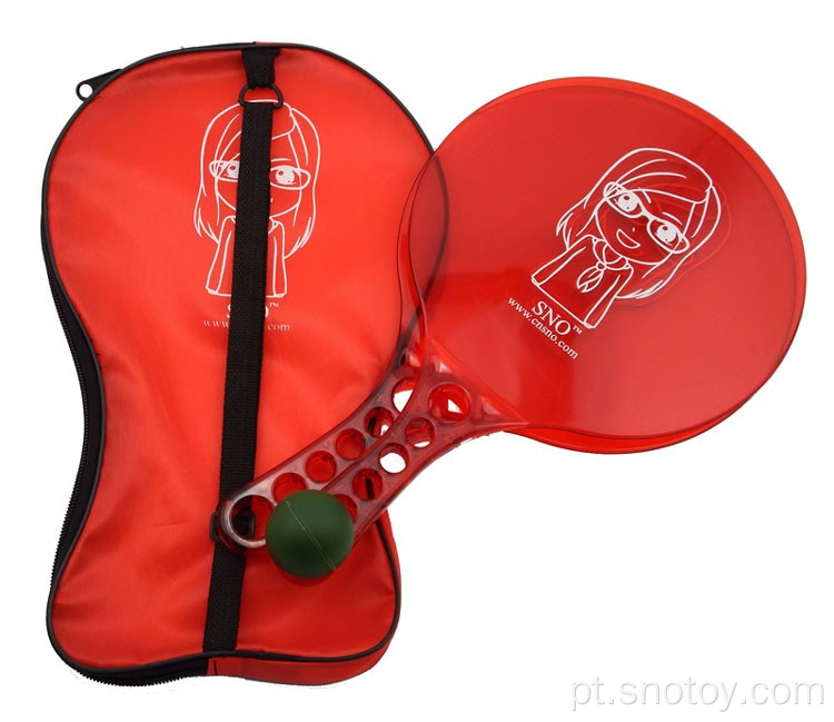 Ningbo Sno Fashion Sports Racket Plástico Razões de tênis de praia com bola