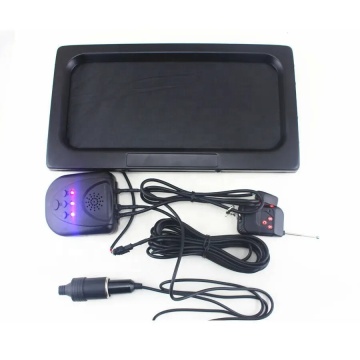 USA Electric Motorcycle License Plate Frame Set - Square Shape Remote Motorbike Cover with Hide-Away Shutter