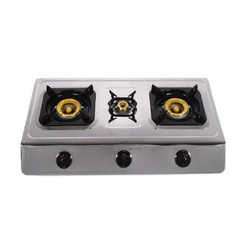 Household Stainless Steel Gas Cooktop Commercial Natural Gas Stove 3 Burner Desktop Gas Hob
