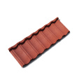 Design classical color stone coated metal roof tile