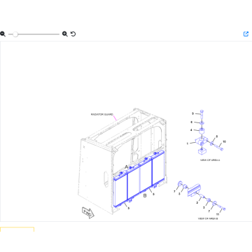Mining 993K hydraulic oil cooler assembly 353-4051