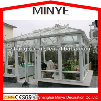 Beautiful design Minye aluminum profile glass sunroom/greenroom/house/garden house/warm room system