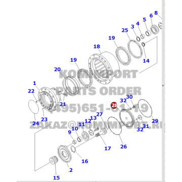 PC60-8 Eindaandrijving TZ110D1013-00