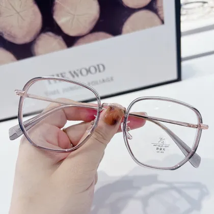 M2847 Simple Irregular Anti-Blue Ray Glasses Frame