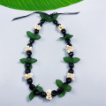 Ribbon Kukui Puka Shell Lei for Graduation Events