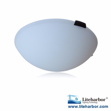 Satin Nickel Contemporary 12" Ceiling Lamp