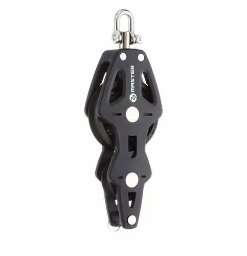 Sailboat 35mm 1 3/8\" Single Swivel Shackle Fiddle Becket Block - Master BP-3520F