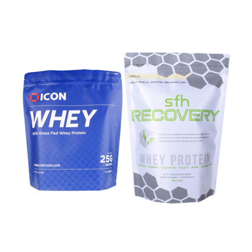 1kg compostable stand up whey protein powder bag