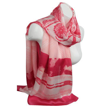 Muslim Scarves in Floral Print, Custom Logos and Brand Names are Welcome, OEM Scarves Factory