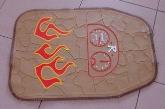 Logo Printed Non Slip Rubber Car Mats , Personalized Car Fl