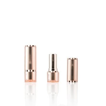 Wholesale Metallic Rose Gold Lipstick Case - Custom Logo 12.1-12.7mm Cylinder Tube