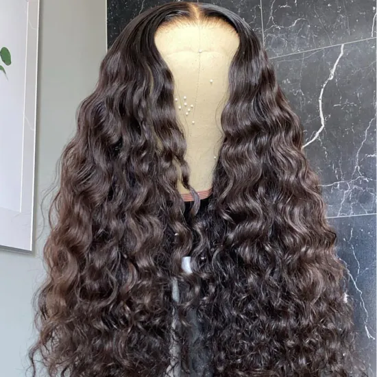Cheap Loose Deep Wave Human Hair Wigs Full Hd Lace Frontal Wig Raw Brazilian Virgin Transparent Lace Front Wig For Black Women