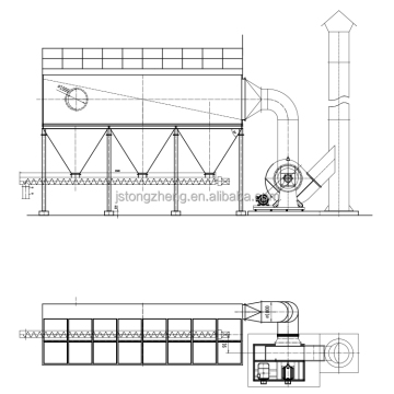 Factory Direct Air Box Pulse Bag Dust Removal System for Cement Plants