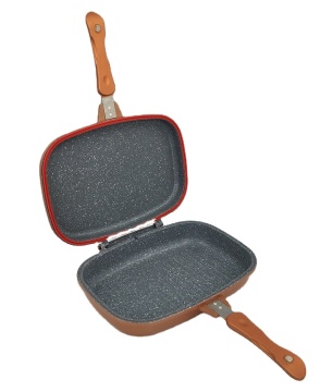 Easy Clean Non-Stick Die-Cast Aluminum Cookware Set: Durable 28cm, 32cm, and 36cm Ceramic Double Fry Pans