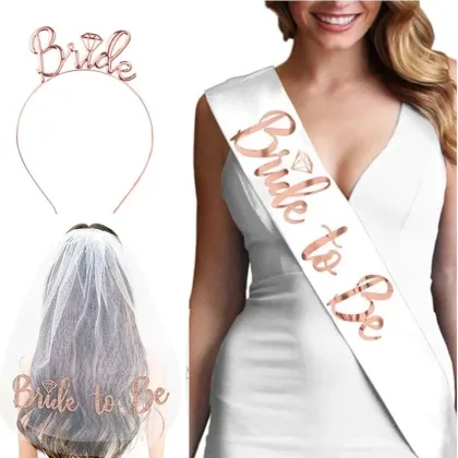 Bridal Shower Veil and Balloon Decorations for Bachelorette Party