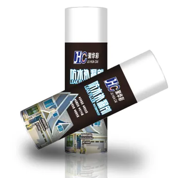 Waterproof Coating Spray - 450ml Clear White Black Rubber Sealant
