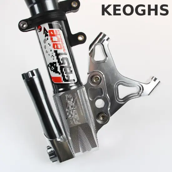 Keoghs Motorcycle Brake Caliper Bracket For 100mm Brake Caliper For 220/260mm Brake Disc For Fastace 30mm Front Shock Cnc Work