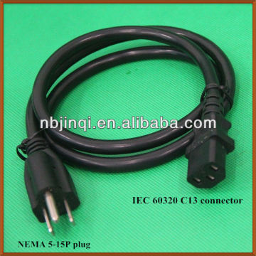 US extension cord with C13 connector (UL/CUL approved)