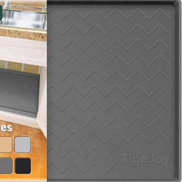 Impermeabile sotto il tappetino per lavello - rivestimento per armadietti in silicone da 34 "x22" per cucina e bagno