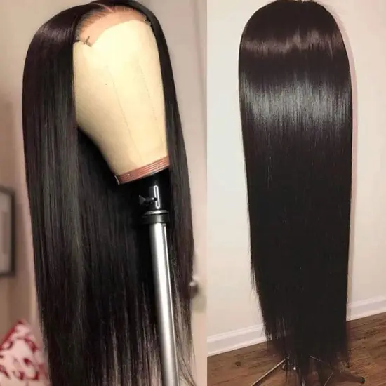 Wholesale Prices 13X4 Hd Lace Front Wigs For Black Women Free Part Swiss Lace Pre Plucked Hairline Straight Wigs