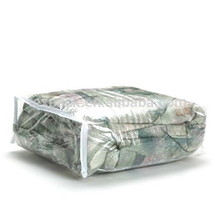 Eco Friendly Capacity Clear Vinyl Pvc Zipper Blanket Bags With Handle