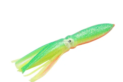Trolling Bulb Squid Lure 6'' Soft Plastic Calamari Octopus Squid Lure for Big Game Offshore Fishing