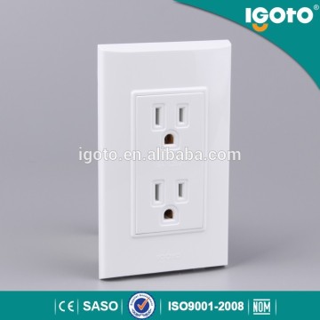 America standard wall electric / power double socket us