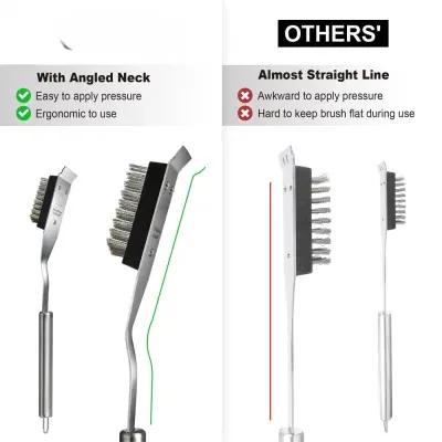 Ideal Gift for Men Dad Grill BBQ Accessories Safe Cleaning Brush and Scraper