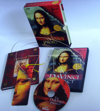 CD DVD Replication in Disc Tray with Paper Book Packaging Service