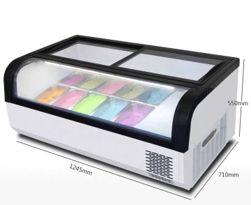 Commercial Thick Cut Fried Yogurt and Ice Cream Display Cabinets