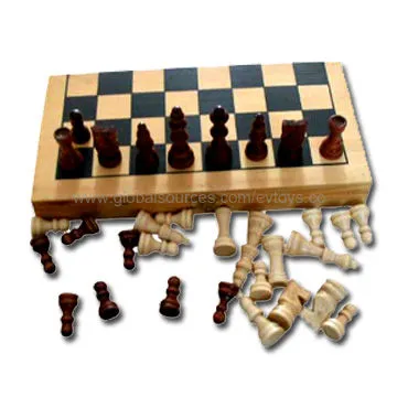 International Chess Set w/ Chess Pieces, Chess Board, Chess Box, Made of Wood, Sized 22 x 11 x 2.7cmNew