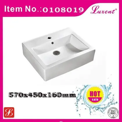Cheap separate ceramic countertop art basin