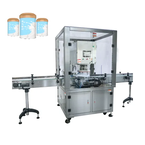 Factory Price Automatic Metal Can Milk Powder Food Vacuum Nitrogen Sealer Machine