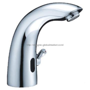 brass self  closing washbasin bathroom  tap sensor faucet