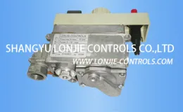 Thermostatic gas valve, a combination safety gas thermostat valve