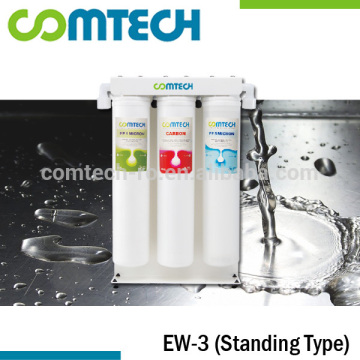 Taiwan COMTECH 3-Stage Water Filtration Purifier with Quick-Changed Filter Cartridge