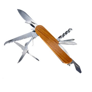 Mango de madera Multifunción Destornillador de llavero - Gadget de reparación EDC portátil