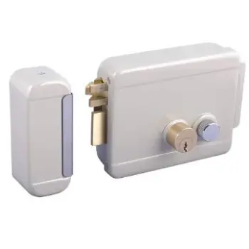 Electric Magnetic Rim Lock with Iron Spray/Plating, Stainless Steel