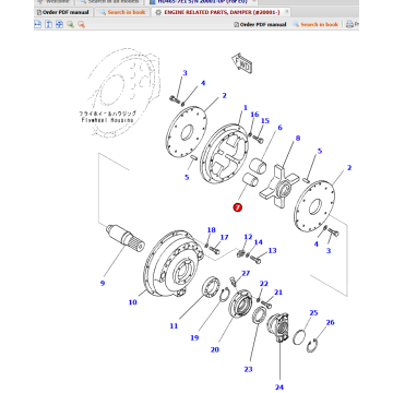Mine dump truck HM350-1 rear final drive assembly 56C-22-1290
