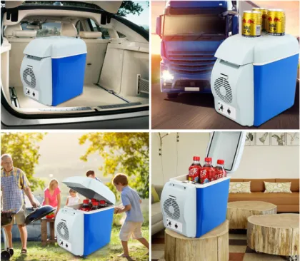 Portable 7.5L Mini Car Refrigerator - Dual-Use Home & Travel Fridge