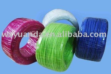 high temperature silicone rubber insulated and glass fiber braided cable / wire