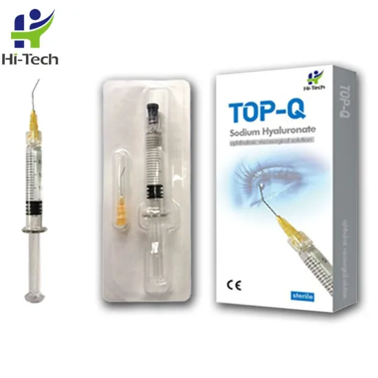 Ophthalmic Sodium Hyaluronate Injectable Gel 2ml for Eye Surgery Viscoelastic