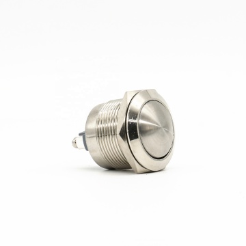 22mm kepala kepala butang tekan butang suis CE 5A IP65 suis butang logam kalis air