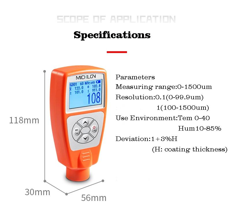 Cina Spessimetro portatile intelligente per rivestimento auto