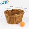 oval plastic rattan handle basket,Storage basket