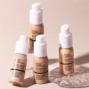 Vegan Matte Liquid Foundation: 10 Colors, Waterproof, Full Coverage