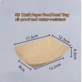 260ml Biodegradable Kraft Boat Tray
