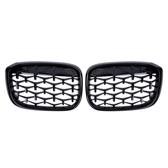ABS Diamond Style Black Grill for BMW X3 G01/G02 2018-2021 Front Bumper Grille