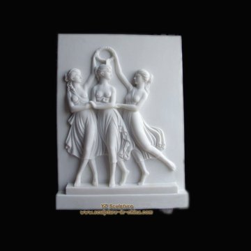 White Marble Relief